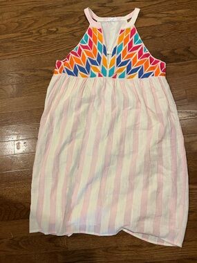 Striped Pink and White Summer Dress